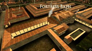 Animation of ancient Roman Fort in Caerleon Wales [upl. by Aisyat]