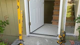 Jeld Wen Front Door Installation  Really crappy products and craftsmanship PART 1 [upl. by Esenaj]