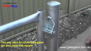 Gate Latch 2 way for round pipe and square [upl. by Swords]