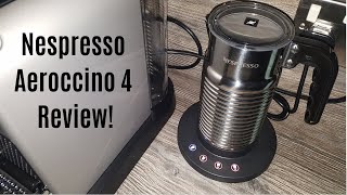 Nespresso Aeroccino 4 Milk Frother Review  Worth upgrading from the Aeroccino 3 [upl. by Sorilda]