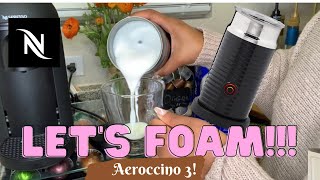 How To Foam Milk With Aeroccino 3 Make Coffee With Foam Tips amp Tricks  Easy Foamed Latte Recipe [upl. by Orabel]