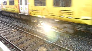 Merseyrail 507 009 making arcs at Birkdale station [upl. by Millur]